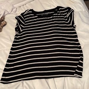 stripped soft tee